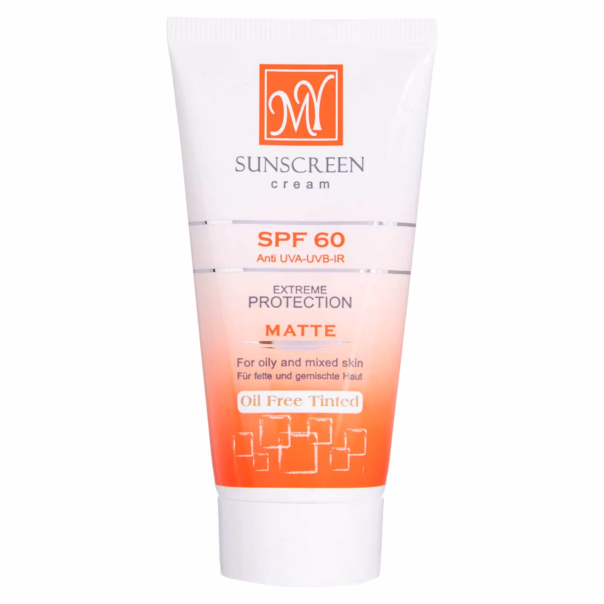 کرم ضد آفتاب رنگی کرم پودری مای spf60 پوست چرب