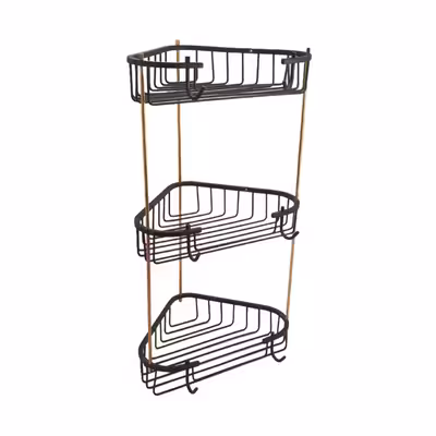 قفسه حمام مدل سه طبقه