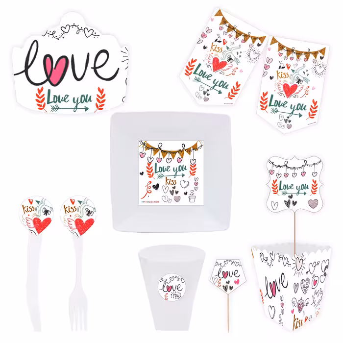  مجموعه 72 عددی تم تولد طرح لاو