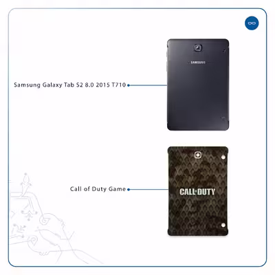 برچسب پوششی ماهوت مدل Call-of-Duty-Game مناسب برای تبلت سامسونگ Galaxy Tab S2 8.0 2015 T710
