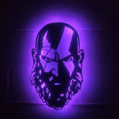 چراغ دیواری مدل خدای جنگ کریتوس