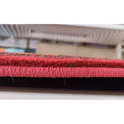 فرش ماشینی زمرد مشهد مدل کهنه نما زمینه لاکی