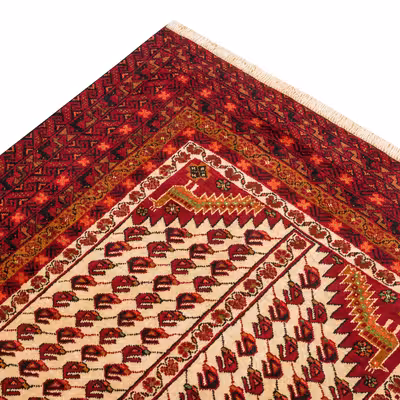 فرش دستبافت دو و نیم متری مدل نقشه بلوچ  کد 34.2780