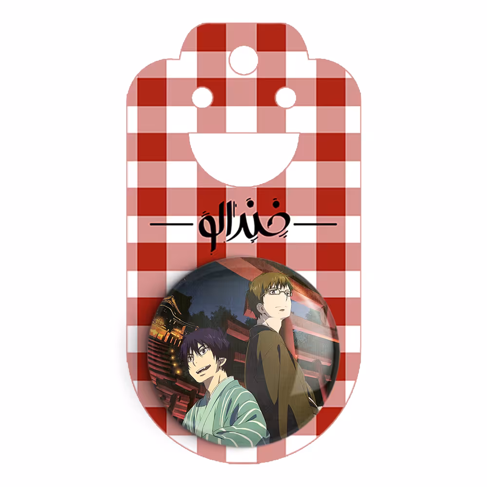 پیکسل خندالو مدل یوکیو و رین انیمه جنگیر آبی کد 16372