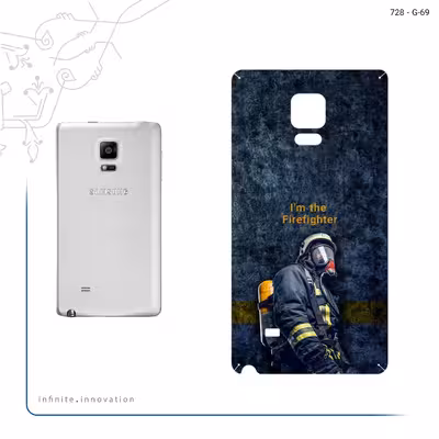 برچسب پوششی ماهوت مدل Firefighter مناسب برای گوشی موبایل سامسونگ Galaxy Note Edge