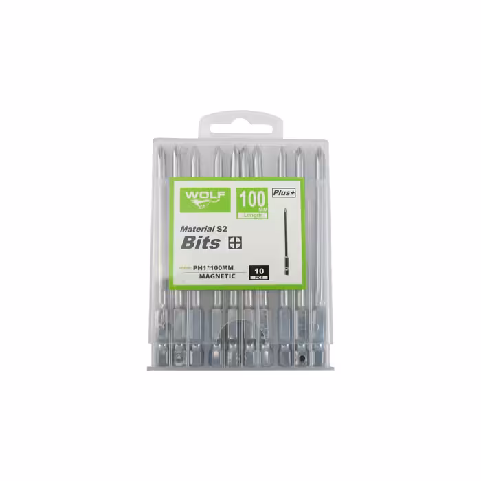 سری پیچ گوشتی یک سر چهار سو ولف کد 10-201 بسته 10 عددی