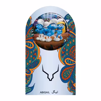 پیکسل ابیگل طرح اسمورف‌ ها مدل Smurfs کد 002