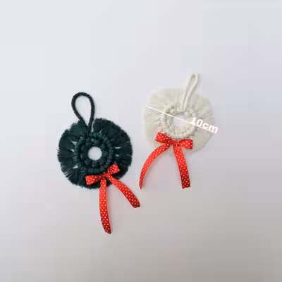 آویز بافتنی مدل زمستانی مجموعه 7 عددی