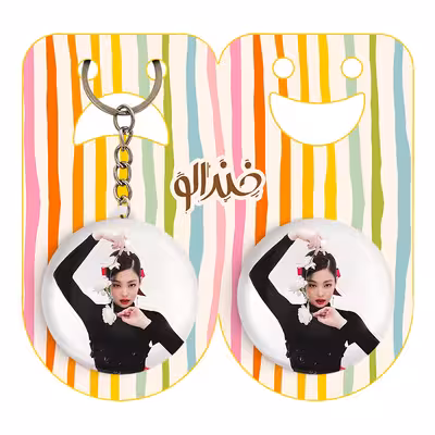 پیکسل خندالو مدل جنی گروه بلک پینک کد 3580 به همراه جاکلیدی