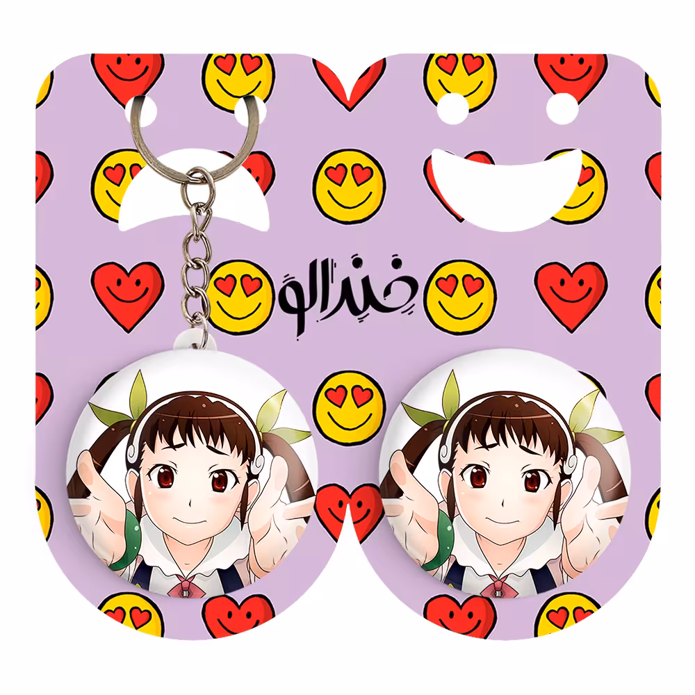 پیکسل خندالو مدل مایویی انیمه مونوگاتاری کد 16209 به همراه جاکلیدی