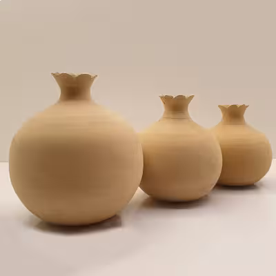 انار سفالی خام کد 11 مجموعه سه عددی