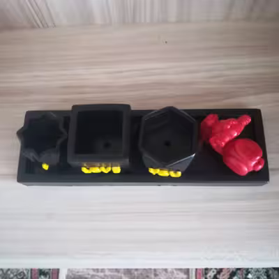 گلدان دکوری مدل مینیمال مجموعه 5 عددی