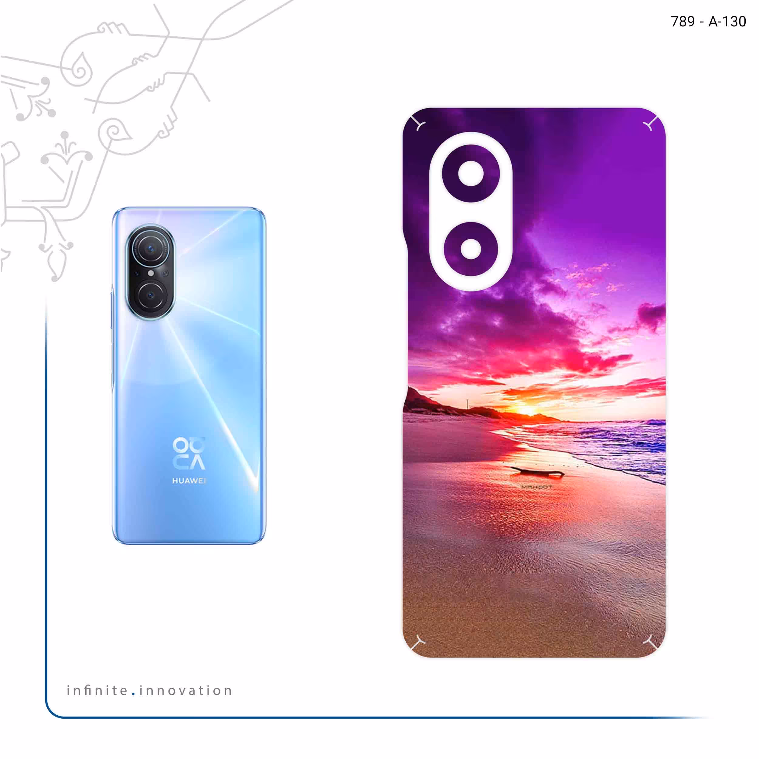 برچسب پوششی ماهوت مدل Sunset مناسب برای گوشی موبایل هوآوی Nova 9 SE