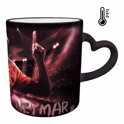 ماگ حرارتی مدل دسته قلبی طرح نیمار کد 68