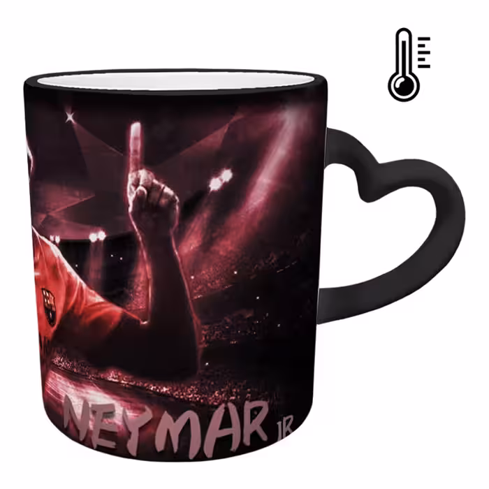 ماگ حرارتی مدل دسته قلبی طرح نیمار کد 68