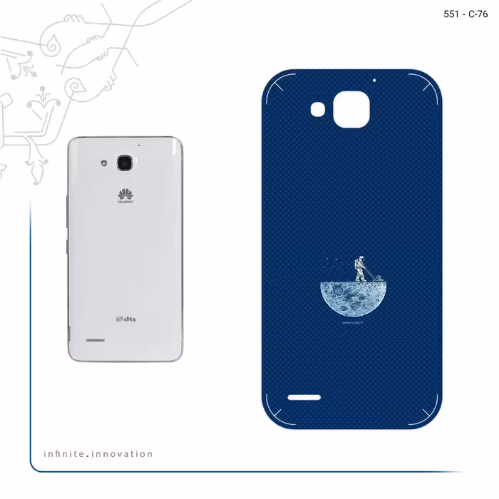 برچسب پوششی ماهوت مدل Minimal Gardener Astronaut مناسب برای گوشی موبایل آنر 3X G750