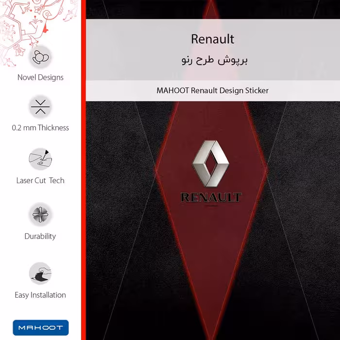 برچسب پوششی ماهوت مدل Renault-FullSkin مناسب برای گوشی موبایل سامسونگ Galaxy F12