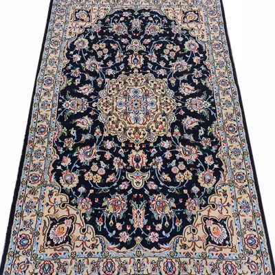 فرش دستبافت یک و نیم متری مدل نایین کد 1247