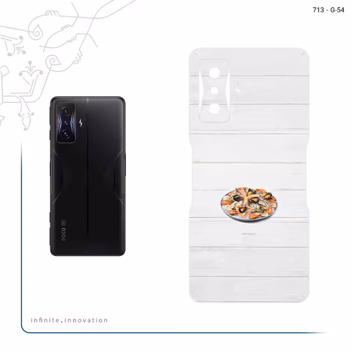 برچسب پوششی ماهوت مدل Seafood مناسب برای گوشی موبایل شیائومی Redmi K50 Gaming