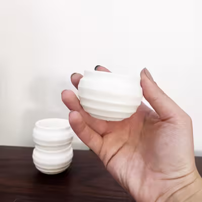 گلدان دکوری مدل حلقه ای مجموعه 3 عددی