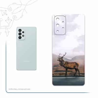 برچسب پوششی ماهوت مدل Horned-Deer مناسب برای گوشی موبایل سامسونگ Galaxy A73 5G