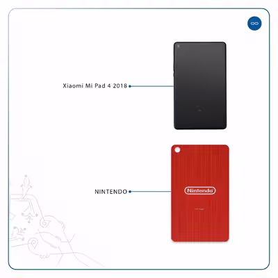 برچسب پوششی ماهوت مدل NINTENDO مناسب برای تبلت شیائومی Mi Pad 4 2018