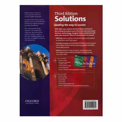کتاب Solutions Pre-Intermediate Third Edition اثر Tim Falla Paul A Davies انتشارات سپاهان