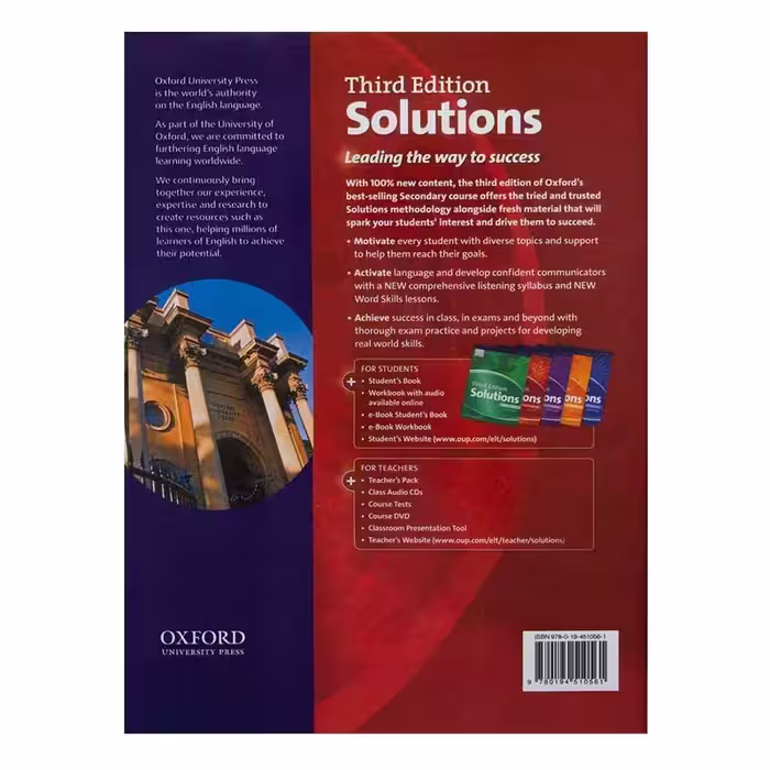 کتاب Solutions Pre-Intermediate Third Edition اثر Tim Falla Paul A Davies انتشارات سپاهان