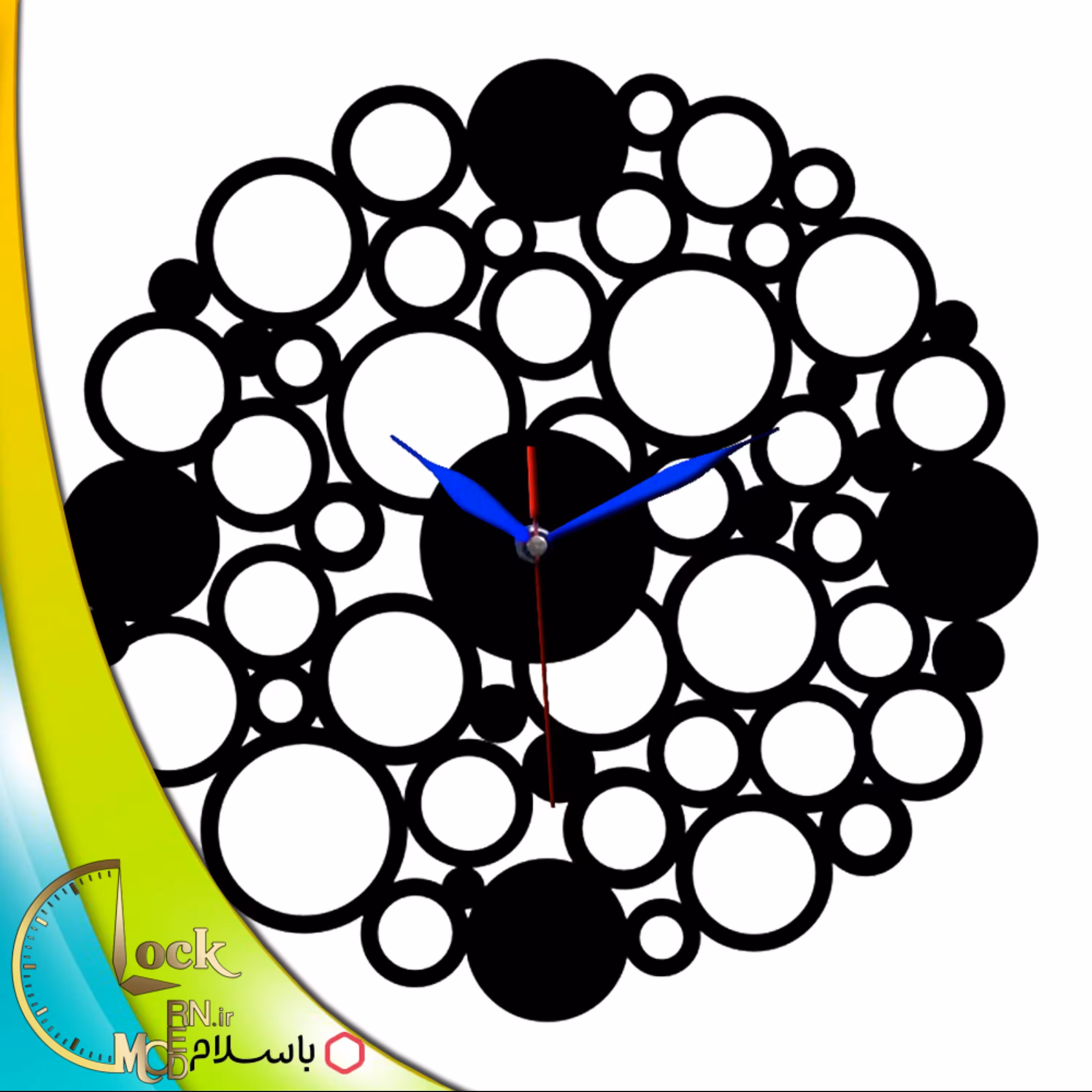 ساعت دیواری طرح فانتزی کد 182 (پس کرایه)