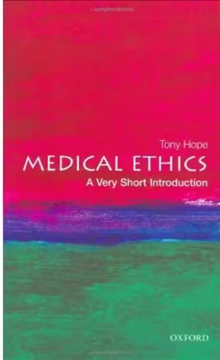 خرید و دانلود نسخه کامل کتاب Medical Ethics A Very Short Introduction Tony Hope - Original PDF