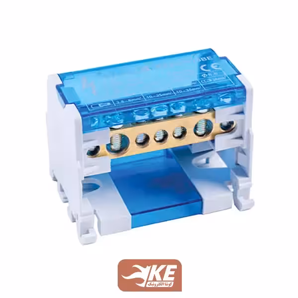 ترمینال توزیع دو پل 125 آمپر 7 پیچ 500 ولت NSC مدل FJ207-125BE