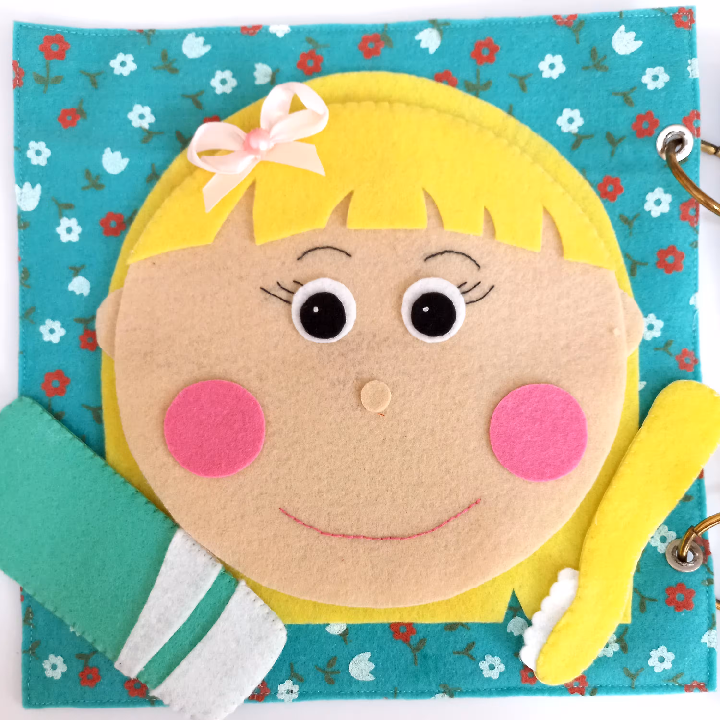 صفحه آموزش مسواک مدل دختر 