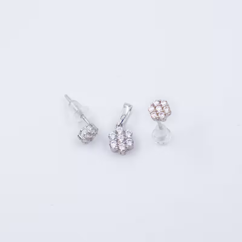 نیم ست نگین دار آماتیس