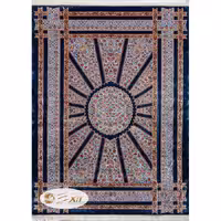 فرش دستباف گونه ابریشم طرح قم کد 210n