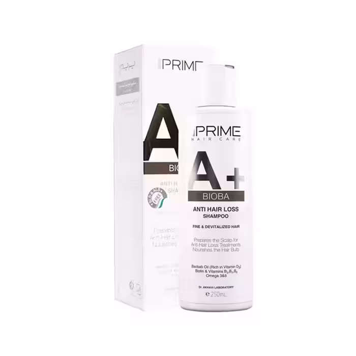 شامپو تقویت کننده و ضد ریزش  A پرایم 250 میلی لیتر | Prime A  Bioba Anti Hair Loss Shampoo 250 ml