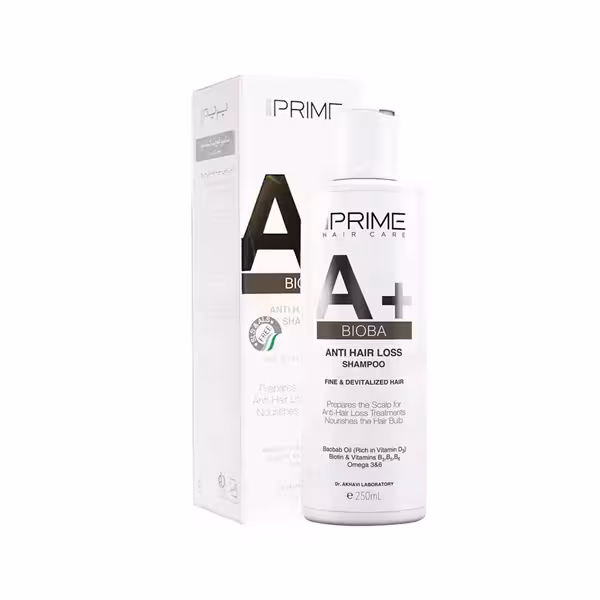 شامپو تقویت کننده و ضد ریزش  A پرایم 250 میلی لیتر | Prime A  Bioba Anti Hair Loss Shampoo 250 ml