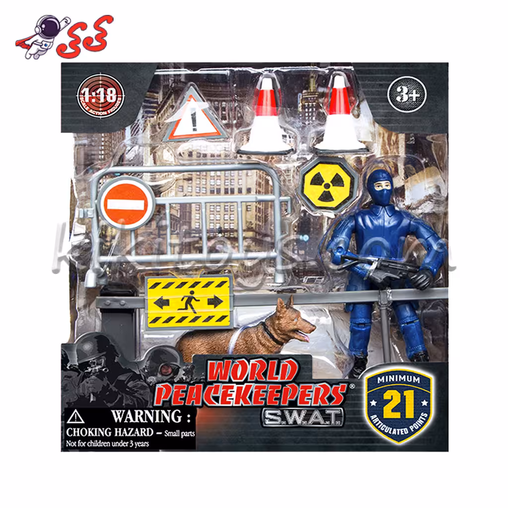 ماکت ایست بازرسی شهری با سرباز و سگ 77110C برند ام اند سی