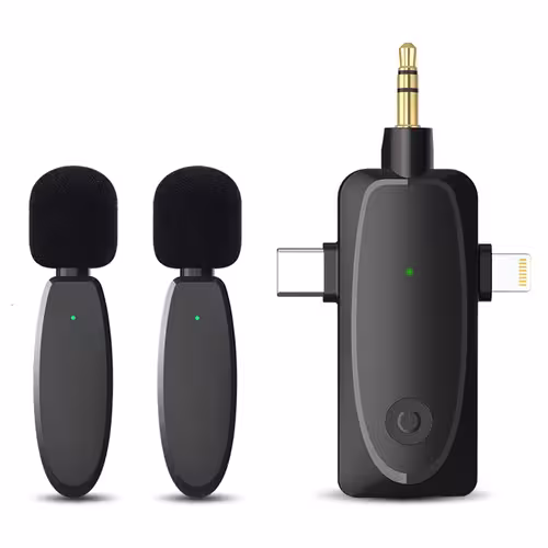میکروفون یقه ای بی سیم دو میکروفون مدل AP003