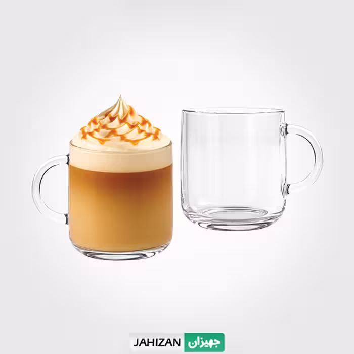 فنجان شیشه ای دسته دار لیمون کد 2481