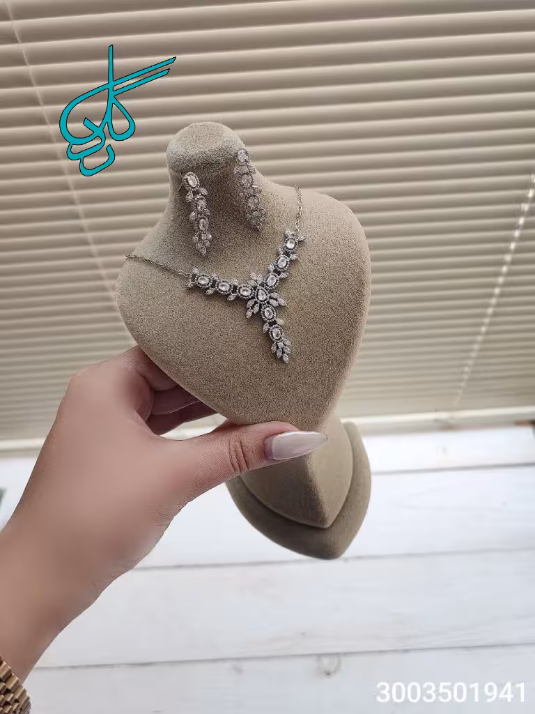 خرید نیمست جواهری بدلیجات کیفیت عالی نگین دار رنگ ثابت کد 1715569 - ردگل