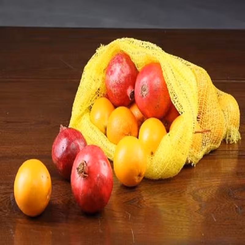 کیسه راشل بسته بندی سیب زمینی و پیاز سایز 50X65 سانتیمتر رنگ زرد بسته هزارتایی ( ارسال بصورت پسکرایه)