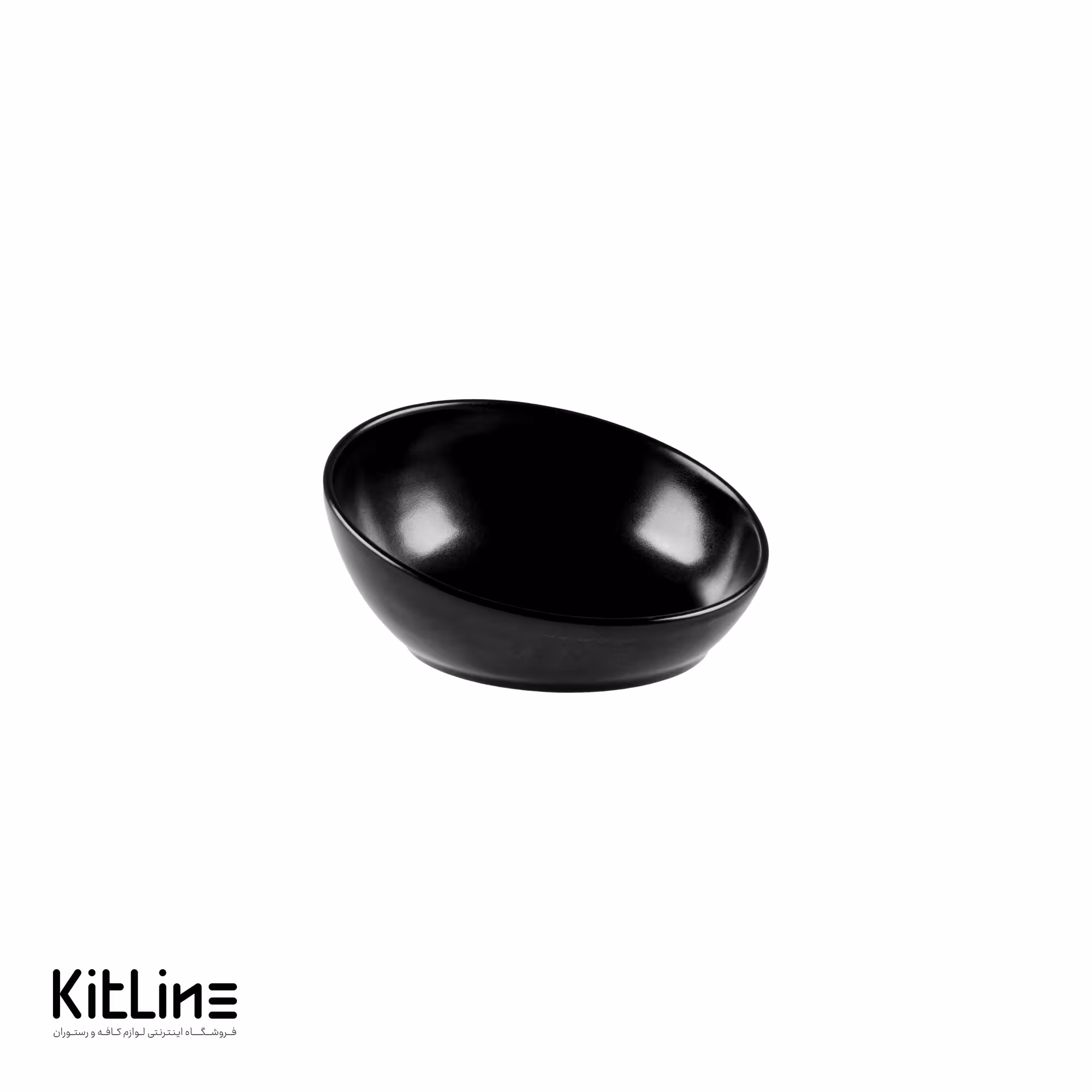 کاسه پرسلین کوچک مشکی آرتیزان مدل تیلت