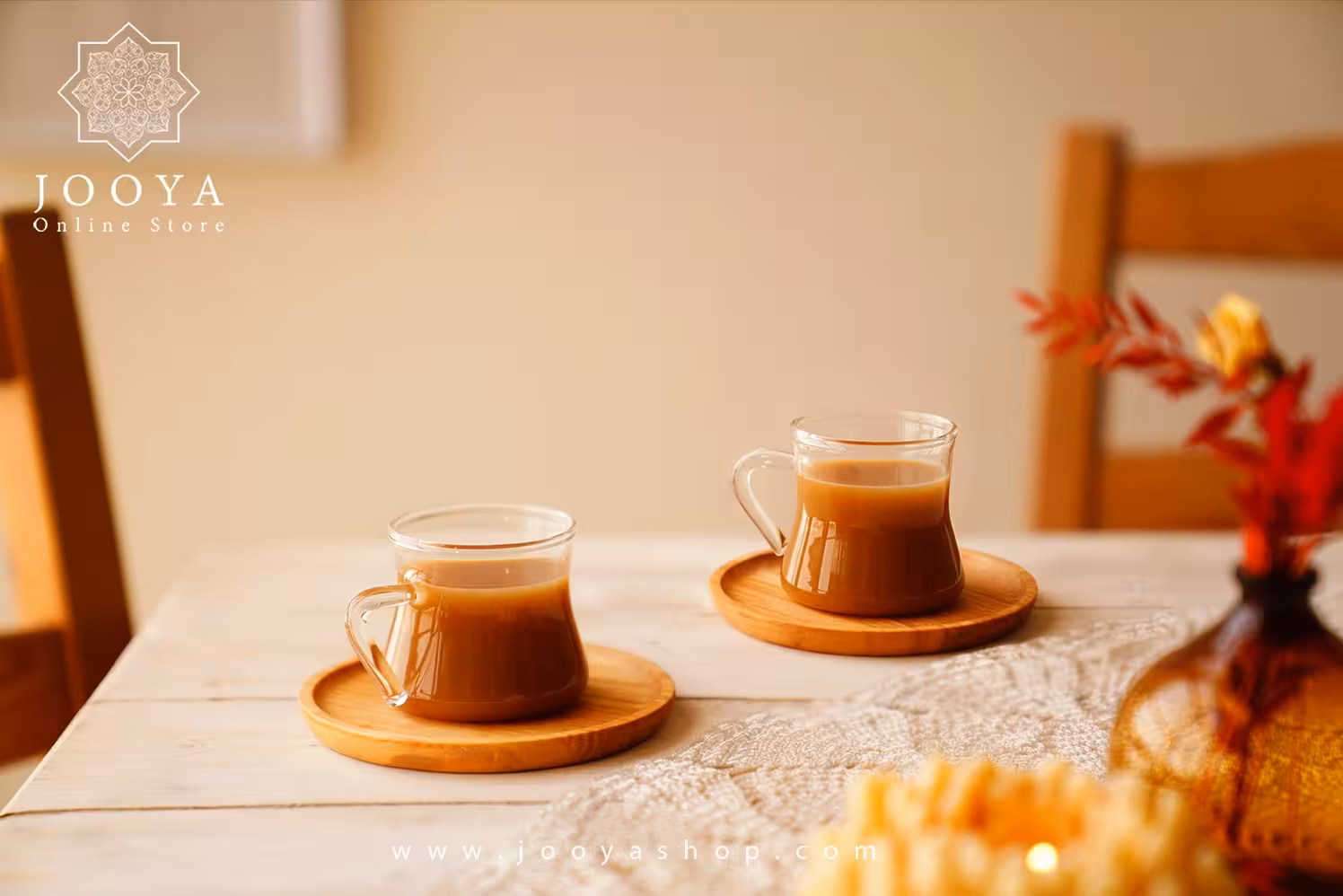 ست قهوه خوری پیرکس دو عددی مدل kb