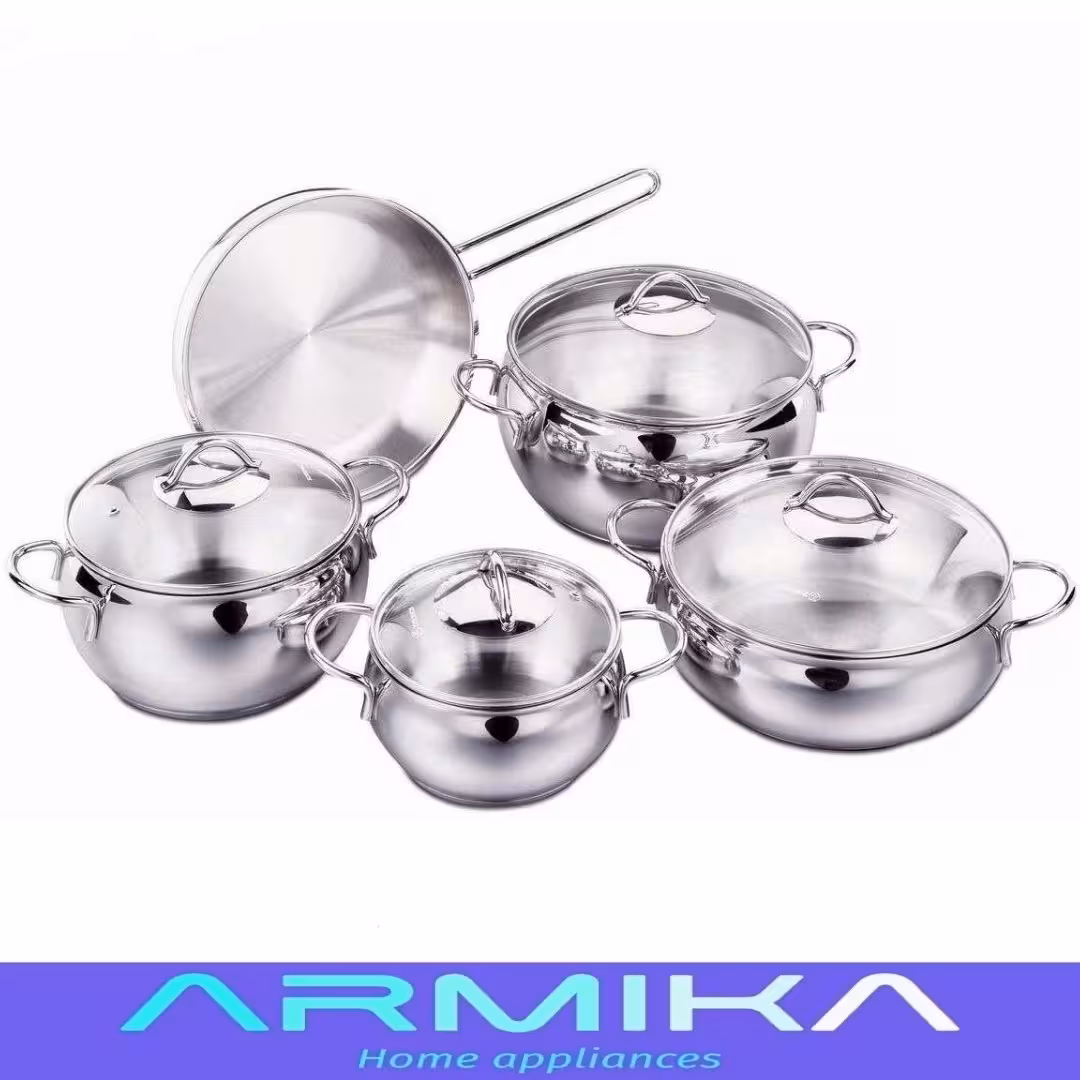 سرویس قابلمه استیل 9 پارچه کرکماز تامبیک A1800

