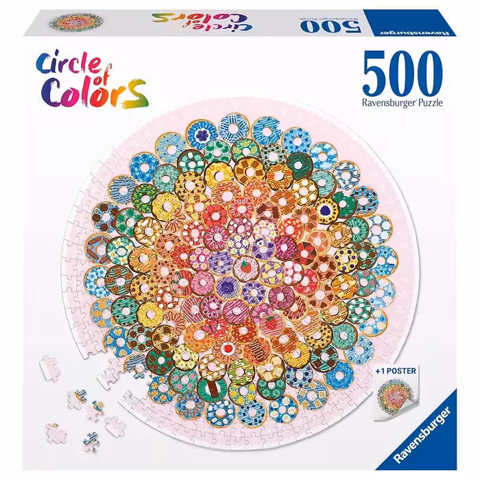 پازل 500 تکه دایره‌ای رونزبرگر طرح دونات