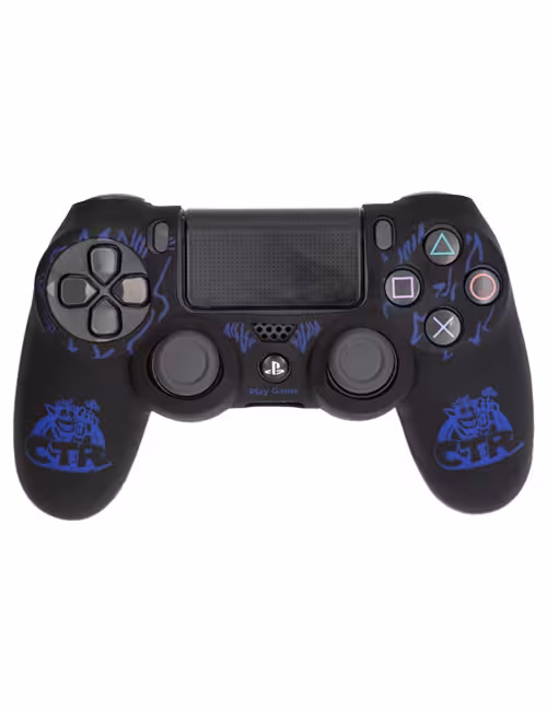 روکش محافظ دسته PS4 لیزری مشکی آبی طرح کراش
