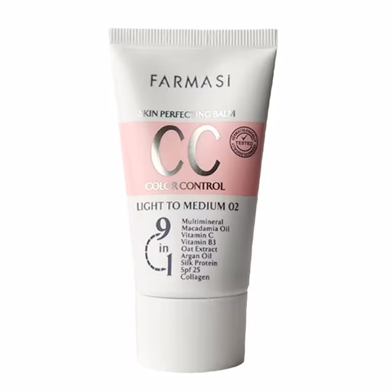 سی سی کرم فارماسی9 در 1 شماره 02 مدیوم لایت حجم 50 میل