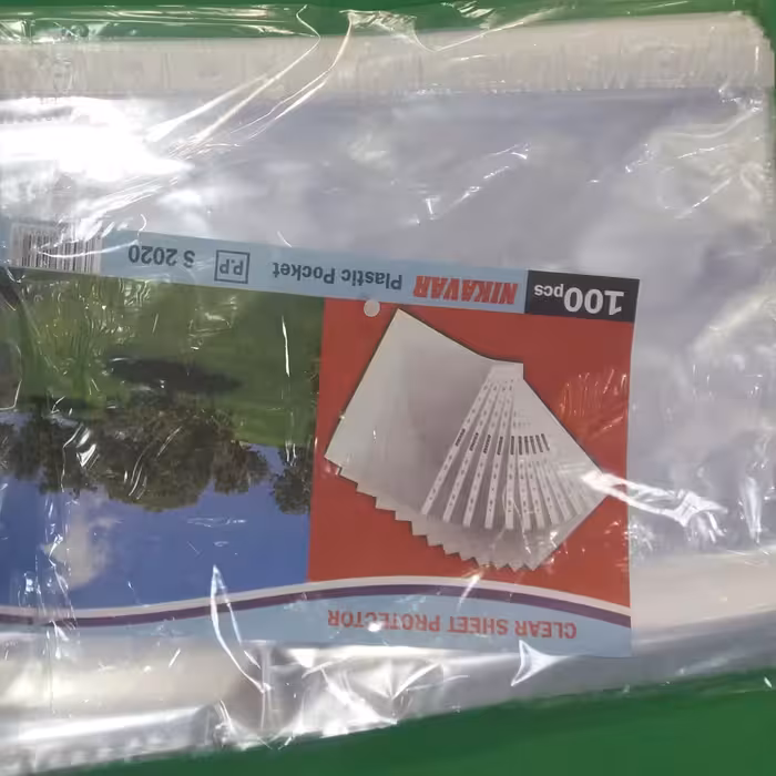 کاور  پلاستیکی  نیک آور سایز آ4 