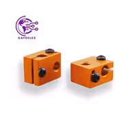 خرید و قیمت محفظه آلومینیومی هیتر پرینتر سه بعدی E3D V6 طلایی