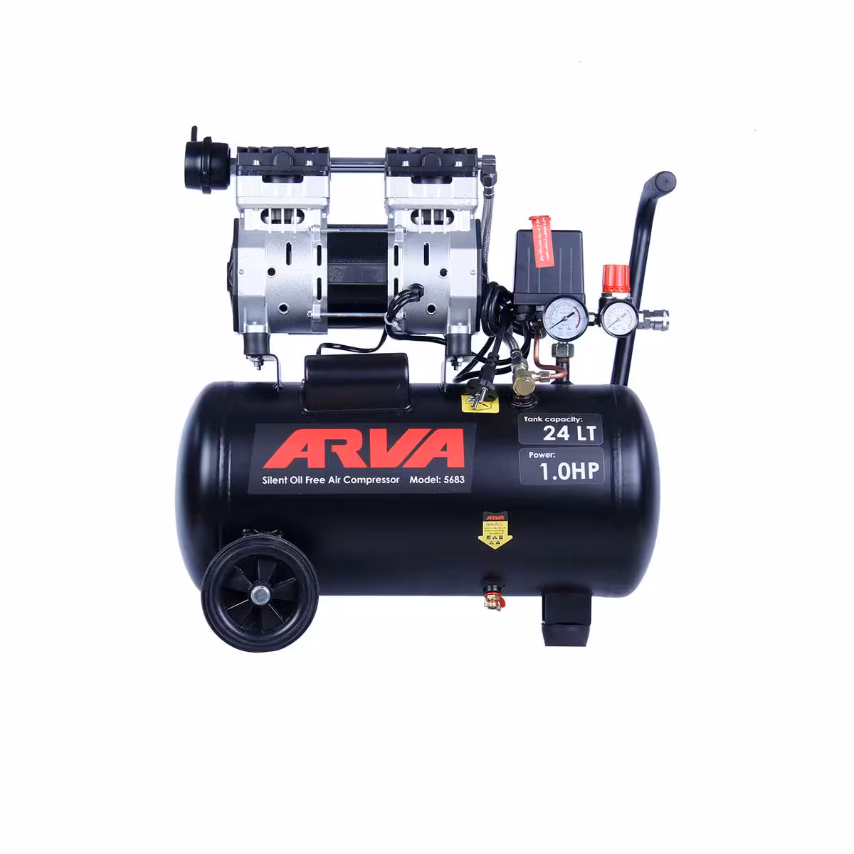کمپرسور باد سایلنت 24 لیتری آروا مدل 5683